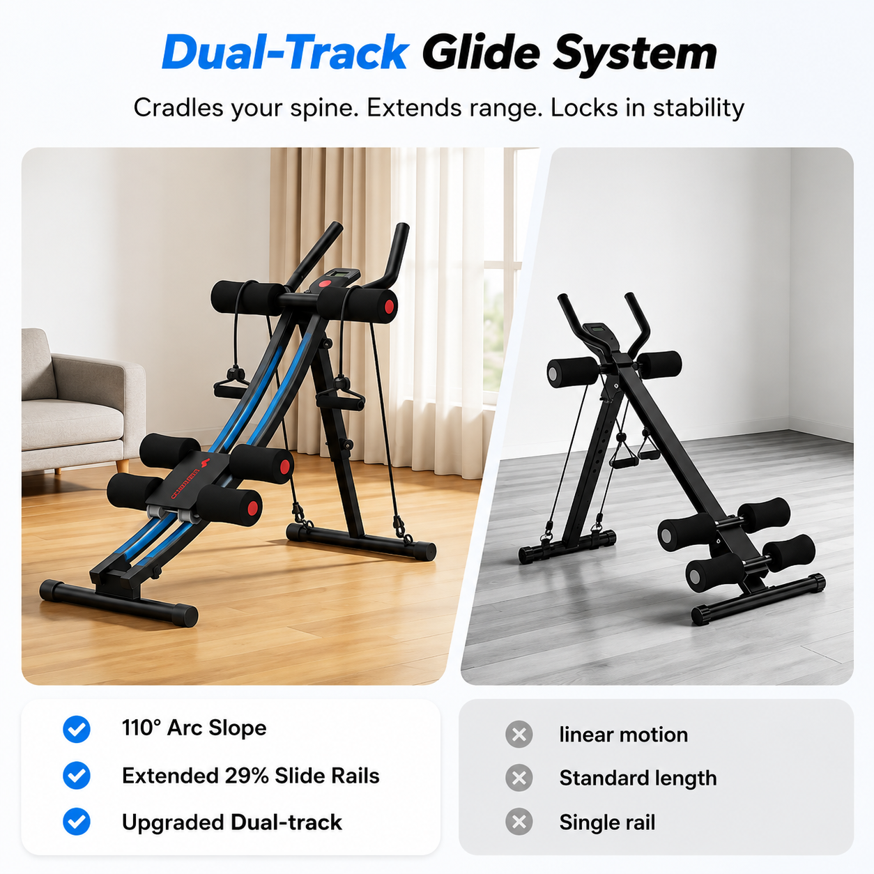 Dual-Track Ab Trainer